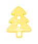 Preview: Bottone per bambini come albero di Natale in giallo chiaro 17 mm 0,67 inch